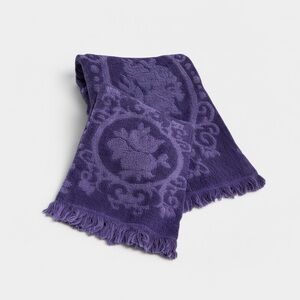 Vintage 70’s 2 Pc. Woodsonia By Woodward Rose Patterned Sculpted Towel Set